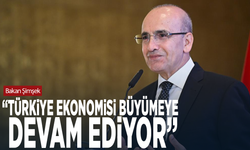 Bakan Şimşek: “Türkiye ekonomisi büyümeye devam ediyor”