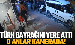 Manisa’da Türk Bayrağına Yönelik Saygısızlık Kamerada