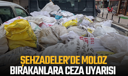 Şehzadeler’de moloz bırakanlara ceza uyarısı