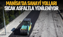 Manisa’da sanayi yolları sıcak asfaltla yenileniyor
