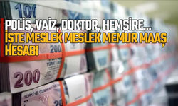 Polis, vaiz, doktor, hemşire... İşte meslek meslek memur maaş hesabı