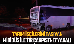Isparta'da tarım işçilerini taşıyan midibüs ile tır çarpıştı: 17 yaralı