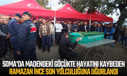 Soma'da madendeki göçükte hayatını kaybeden Ramazan İnce son yolculuğuna uğurlandı