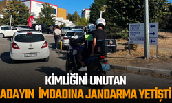 Kimliğini unutan adayın imdadına jandarma yetişti
