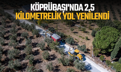 Köprübaşı'nda 2,5 kilometrelik yol yenilendi