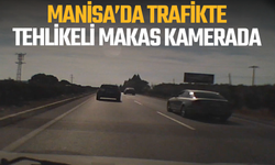 Manisa’da trafikte tehlikeli makas kamerada