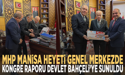 MHP Manisa Heyeti Genel Merkezde: Kongre Raporu Devlet Bahçeli’ye Sunuldu