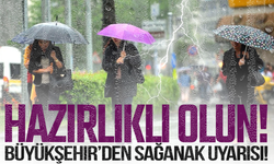 Manisa Büyükşehir'den Sağanak Yağış Uyarısı
