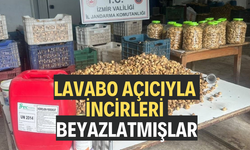 Lavabo açıcıyla incirleri beyazlatmışlar