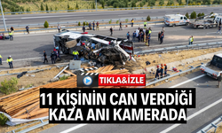 Manisa'da 11 kişinin öldüğü feci kazanın görüntüleri ortaya çıktı