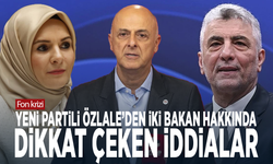 YENİ Partili Özlale’den iki bakan hakkında dikkat çeken iddialar