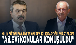 Milli Eğitim Bakanı Tekin'den Kılıçdaroğlu'na ziyaret: "Ailevi konular konuşuldu"