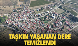 Geçmişte taşkınlar yaşanan dere temizlendi