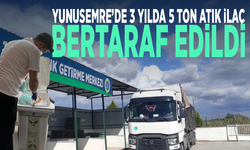 Yunusemre’de 3 yılda 5 ton atık ilaç bertaraf edildi