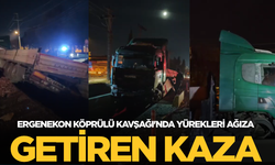 Ergenekon Köprülü Kavşağı'nda yürekleri ağıza getiren kaza