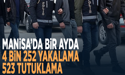 Manisa’da bir ayda 4 bin 252 yakalama, 523 tutuklama
