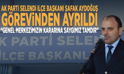 AK Parti Selendi İlçe Başkanı Şafak Aydoğuş görevinden ayrıldı: “Genel Merkezimizin kararına saygımız tamdır”