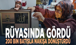 Rüyasında gördü, 200 bin batışla nakışa dönüştürdü