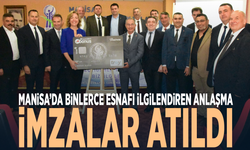 Manisa’da binlerce esnafı ilgilendiren anlaşma... İmzalar atıldı
