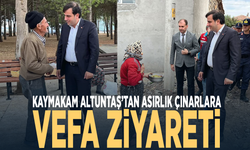 Kaymakam Altuntaş’tan asırlık çınarlara vefa ziyareti