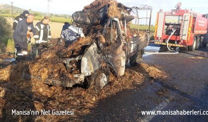 Manisa'daki kazada bir kişi yanarak hayatını kaybetti