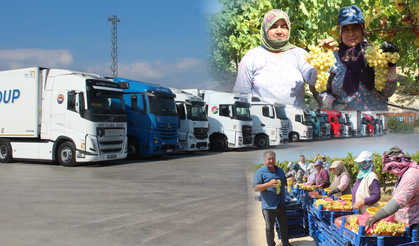 Sultani üzümde ilk ihracat tırları yola çıktı