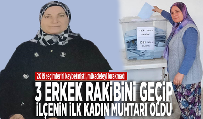 Emine Dönertaş, ilçenin ilk kadın muhtarı oldu