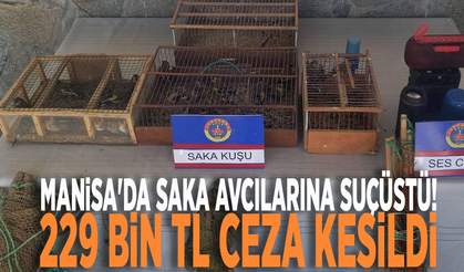 Manisa'da saka avcılarına suçüstü! 229 bin TL ceza kesildi