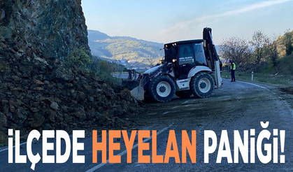 İlçede heyelan paniği!
