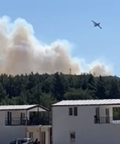 Urla'da makilik alanda korkutan yangın