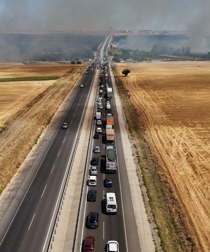 Edirne-Havsa arasındaki yol çift yönlü trafiğe kapatıldı