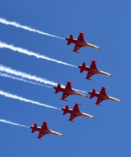 Türk Yıldızları’nın gösterisi nefes kesti