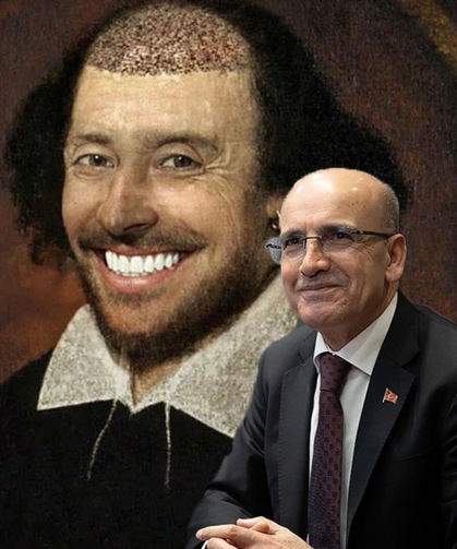 Bakan Şimşek’ten “Saç ektirmiş Shakespeare” paylaşımı