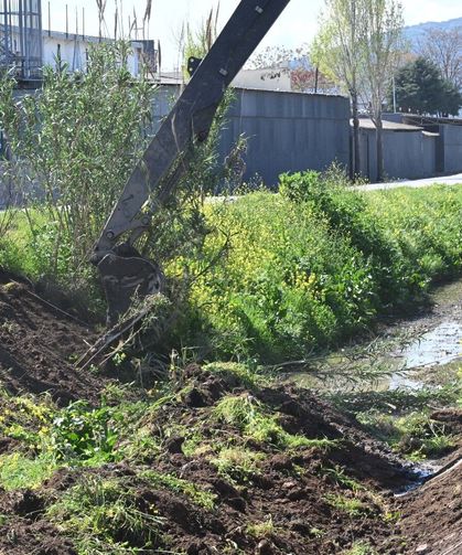 Akhisar’da 5 kilometrelik dere hattı temizleniyor