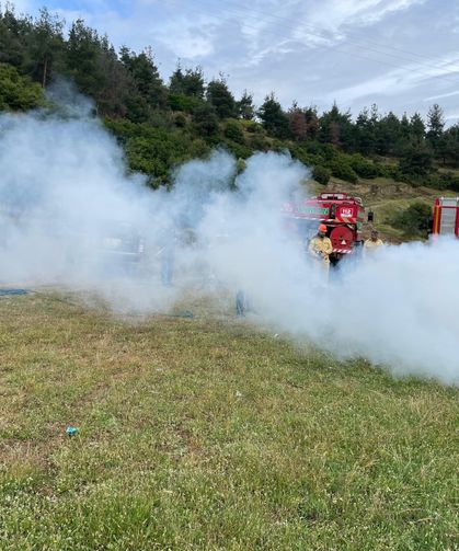 Manisa’da eş zamanlı yangın tatbikatı