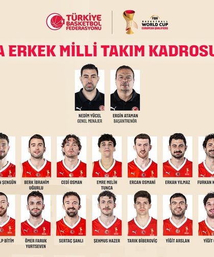 A Milli Erkek Basketbol Takımı'nın Bosna Hersek ve İsviçre maçları aday kadrosu açıklandı