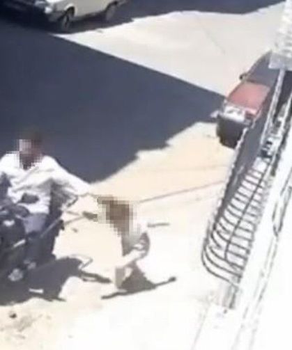 Küçük kızını darbedip motosikletle sürükleyen baba gözaltına alındı