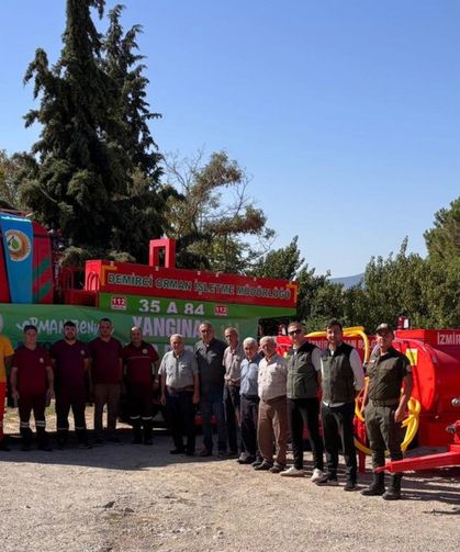 Demirci’de orman yangınlarına karşı 3 tonluk güç