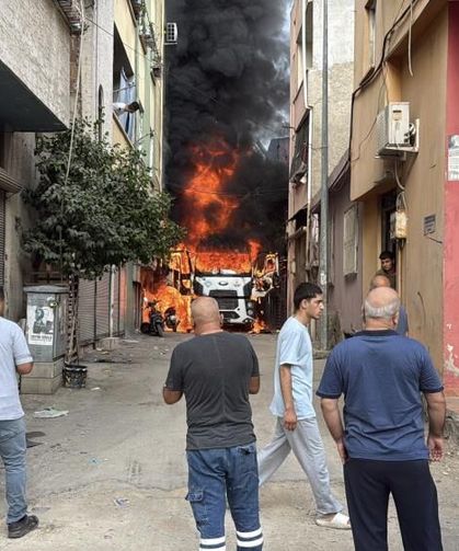Mahalleli yanmaktan son anda kurtuldu