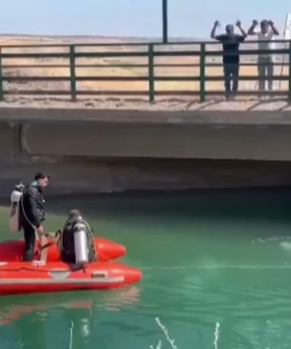 Sulama kanalında can pazarı
