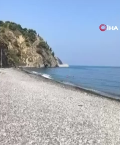 Deniz'de heyelan paniği