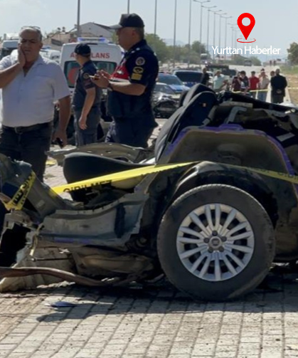 Korkunç kaza! Takla atan otomobil ikiye bölündü: 2 ölü, 2 yaralı