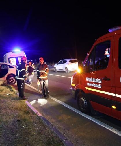 Tilkiden kacarken kaza yaptı