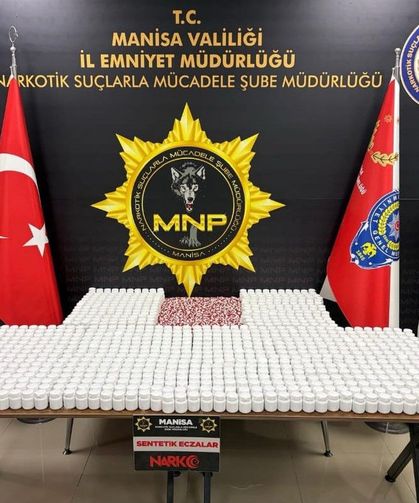 Manisa'da 57 bin uyuşturucu hap ele geçirildi