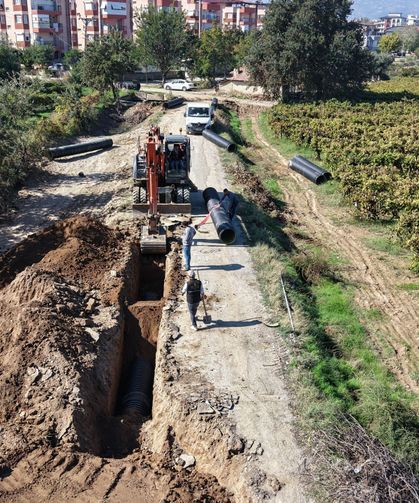 Sarıgöl Ayan Mahallesi’nde Taşkın Riskine Karşı 1.200 Metrelik Hat