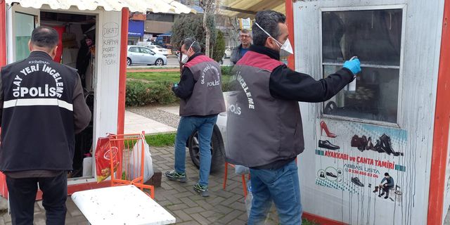 Ayakkabı tamir dükkanından sadaka kutusunu çaldılar!