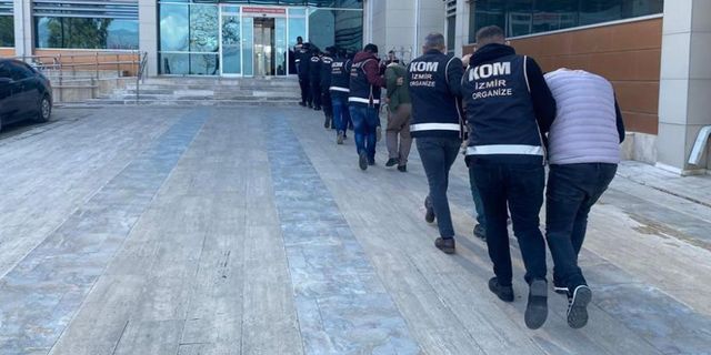 İzmir ve Manisa'da 'Akbaba' operasyonu! 9 tutuklama