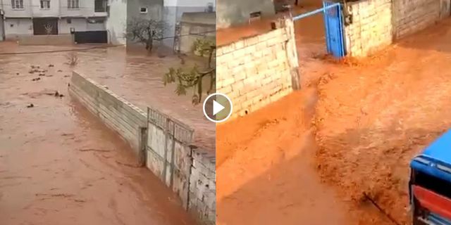 Şanlıurfa'da sağanak yağış sele neden oldu