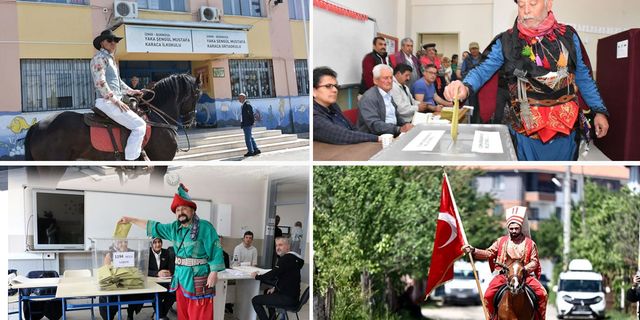 Yurttan ilginç oy kullanma manzaraları