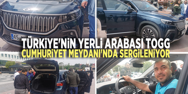 Türkiye'nin yerli arabası TOOG Cumhuriyet Meydanı'nda sergileniyor